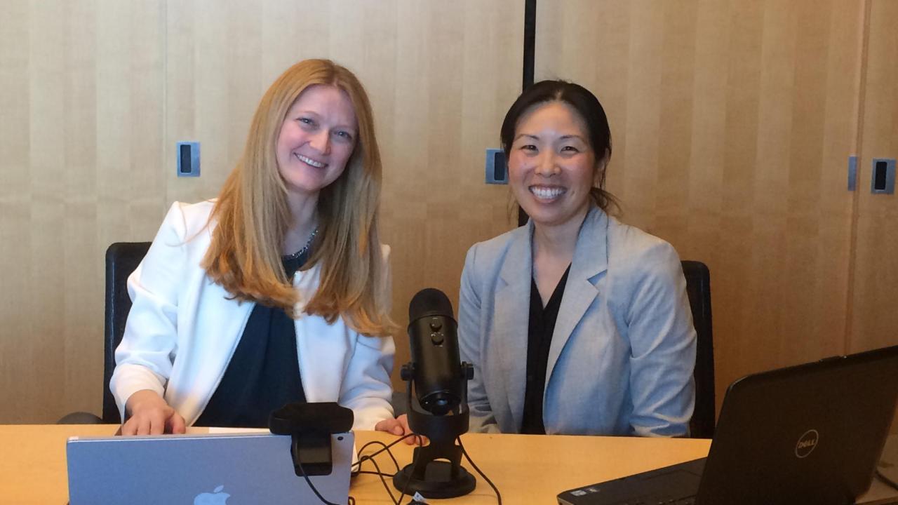 Dr. Daniela Barile and Dr. Selina Wang recording for the ACS Program in a Box webcast