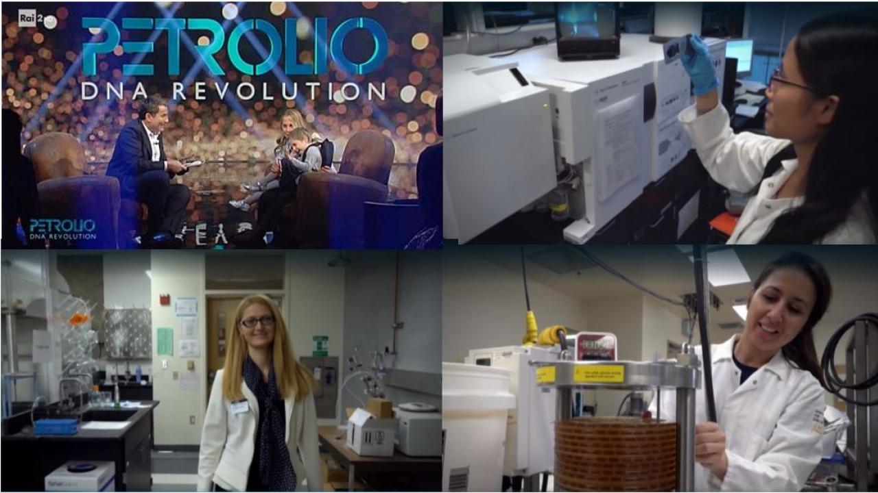 Shots of the Barile lab members featured in the Petrolio: DNA Revolution documentary