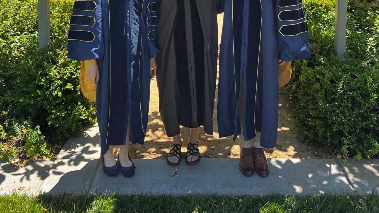 Sierra Durham and Yu-Ping Huang with PI Daniela Barile 